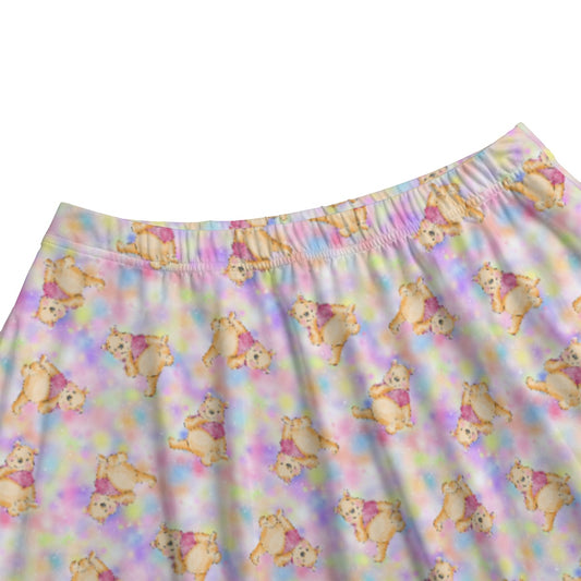 Watercolor Honey Bear - Women’s Pocket Midi Skirt