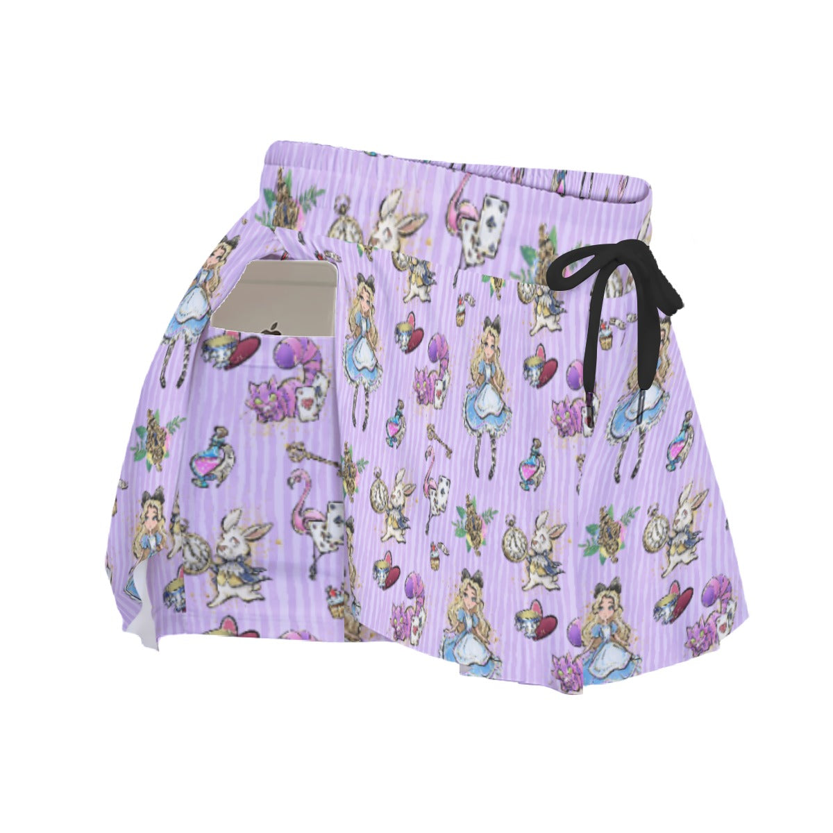 Whimsical Curious Adventure - Women's Flowy Pocket Shorts