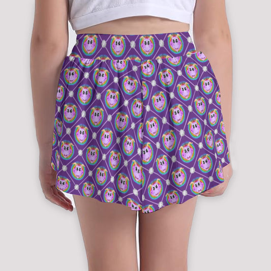 Geometric Figment - Girls’ Flowy Pocket Shorts