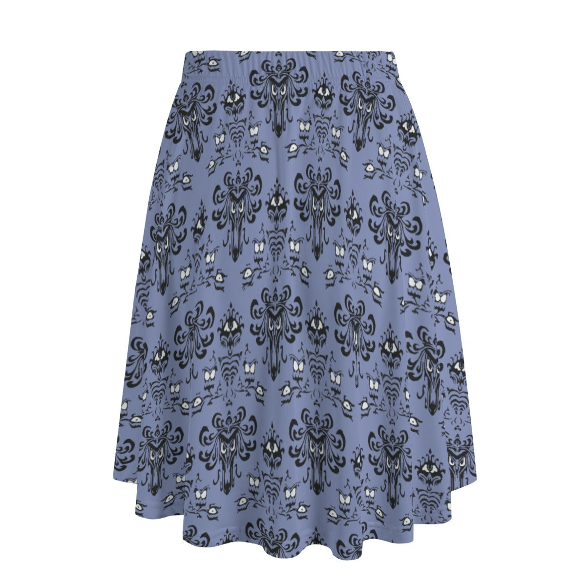 Spooky Mansion Wallpaper- Women’s Pocket Midi Skirt
