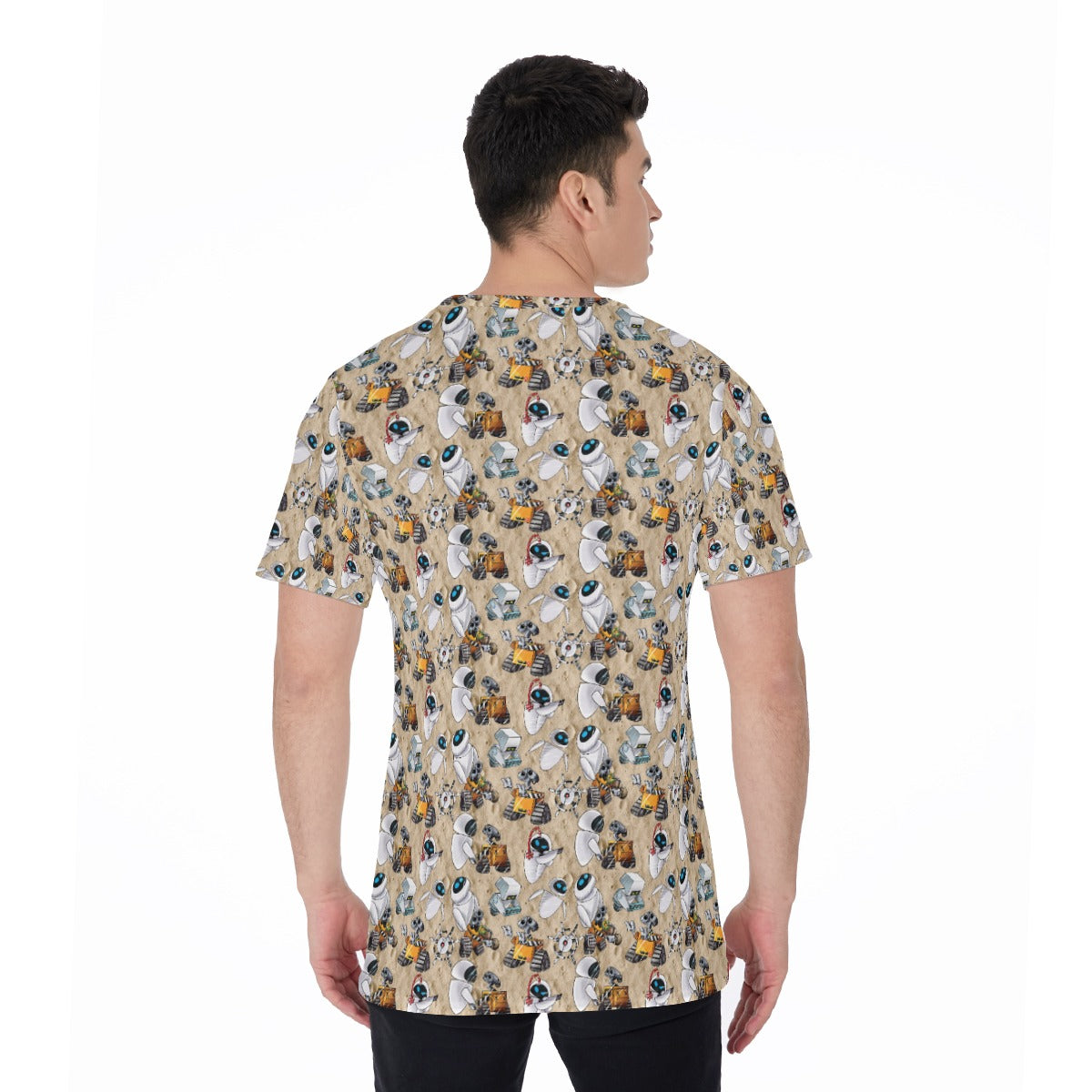 Robot Romance Sketched - Men's Short Sleeve T-Shirt