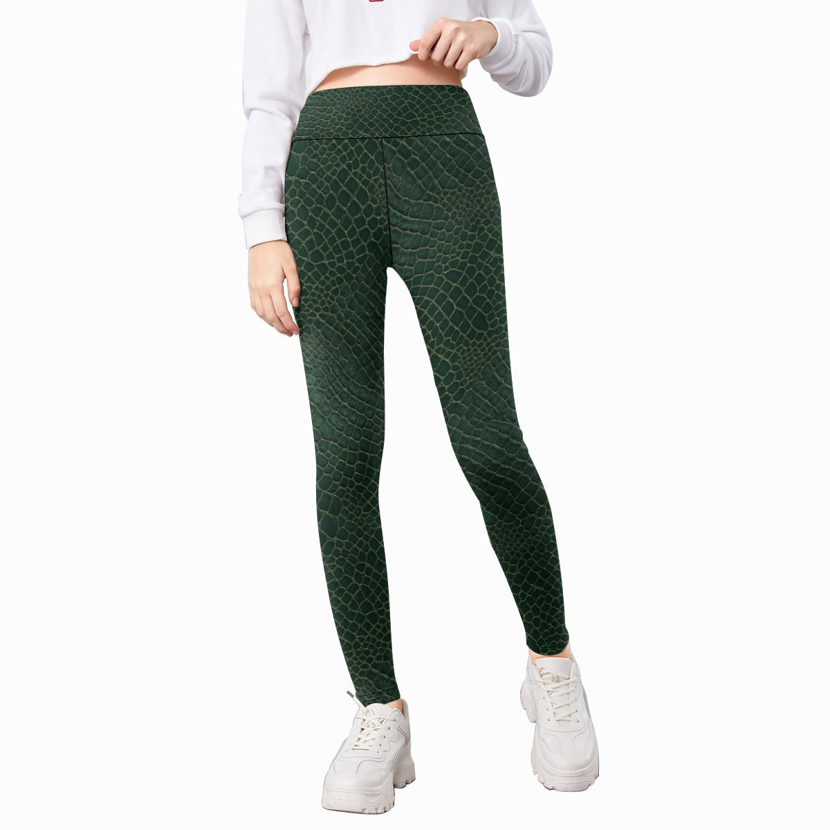 Animal Print - Alligator - Kid's Leggings