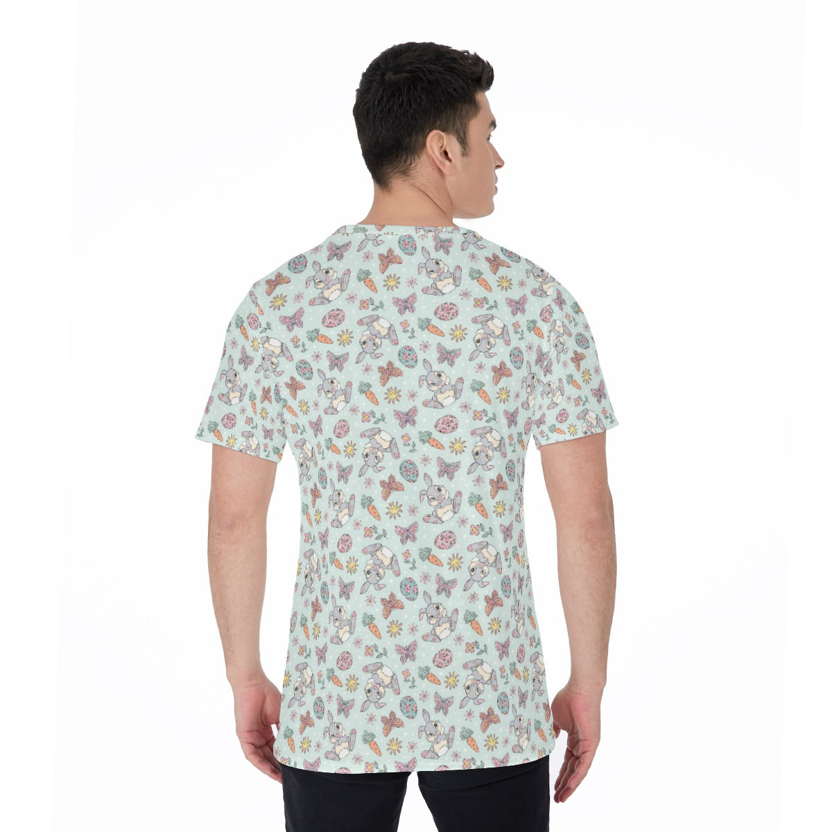 Springtime Bunny Cheer - Men's Short Sleeve T-Shirt