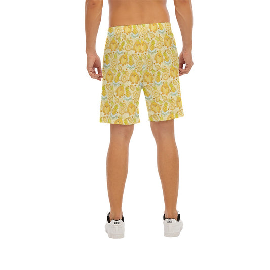 Fruitimals - Pineapple Penguins - Men’s Pocket Beach Shorts