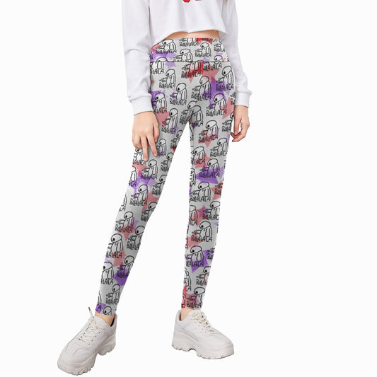 White Robot Balala - Kid's Leggings