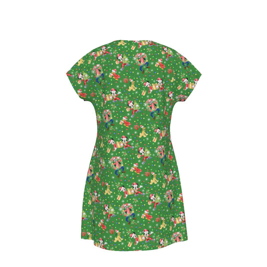 Mouse & Friends Christmas Cheer - Women's T-Shirt Dress