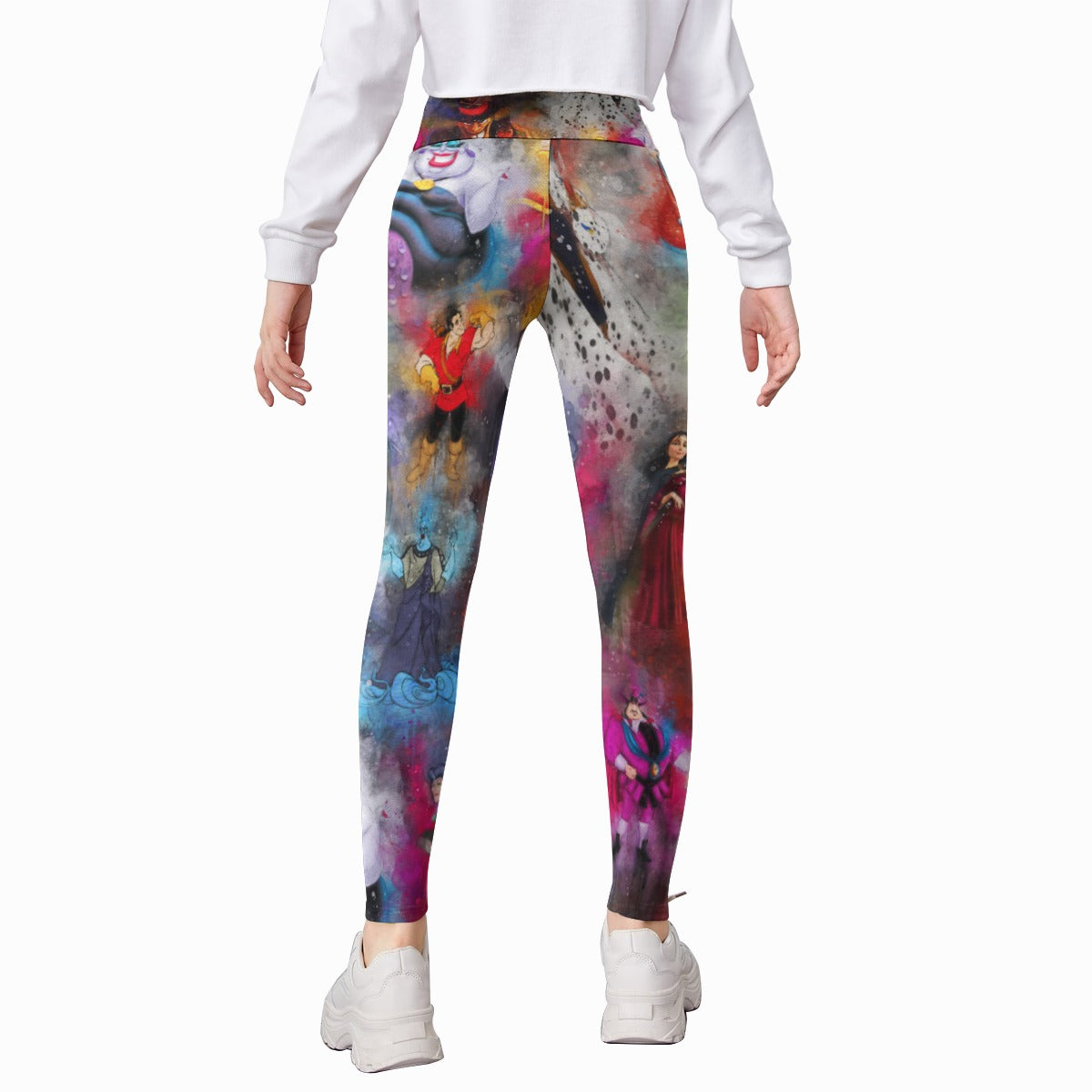 Watercolor Wicked Villains - Kid's Leggings
