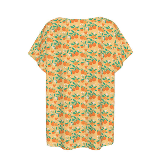 Hidden Citrus Delight - Women’s Relaxed Fit Scoop Tee