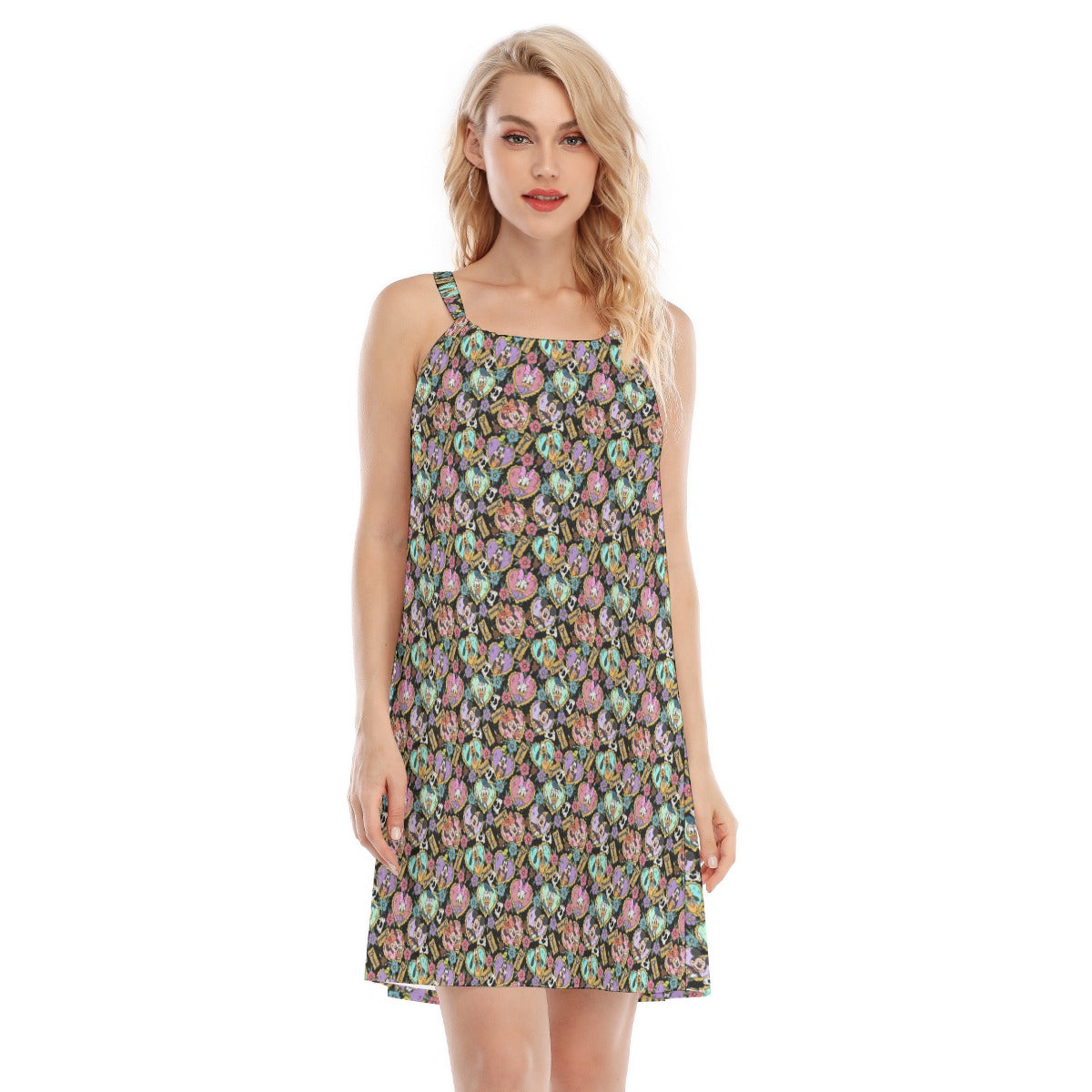 Tattoo Hearts Classic Crew - Women’s Adjustable Sundress