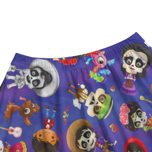 Poco Loco Día de Muertos - Women’s Pocket Midi Skirt