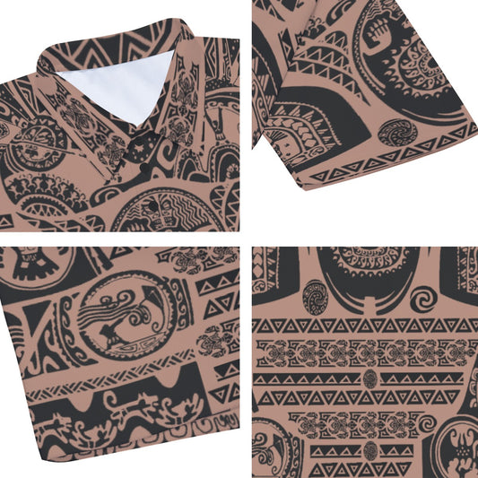 Polynesian Tattoo Motifs - Men's Polo Shirt