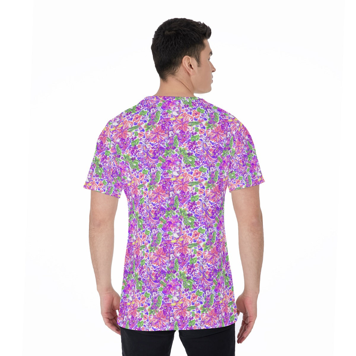 Tropical Splash Vibes - Iconic Crew - Men's Short Sleeve T-Shirt