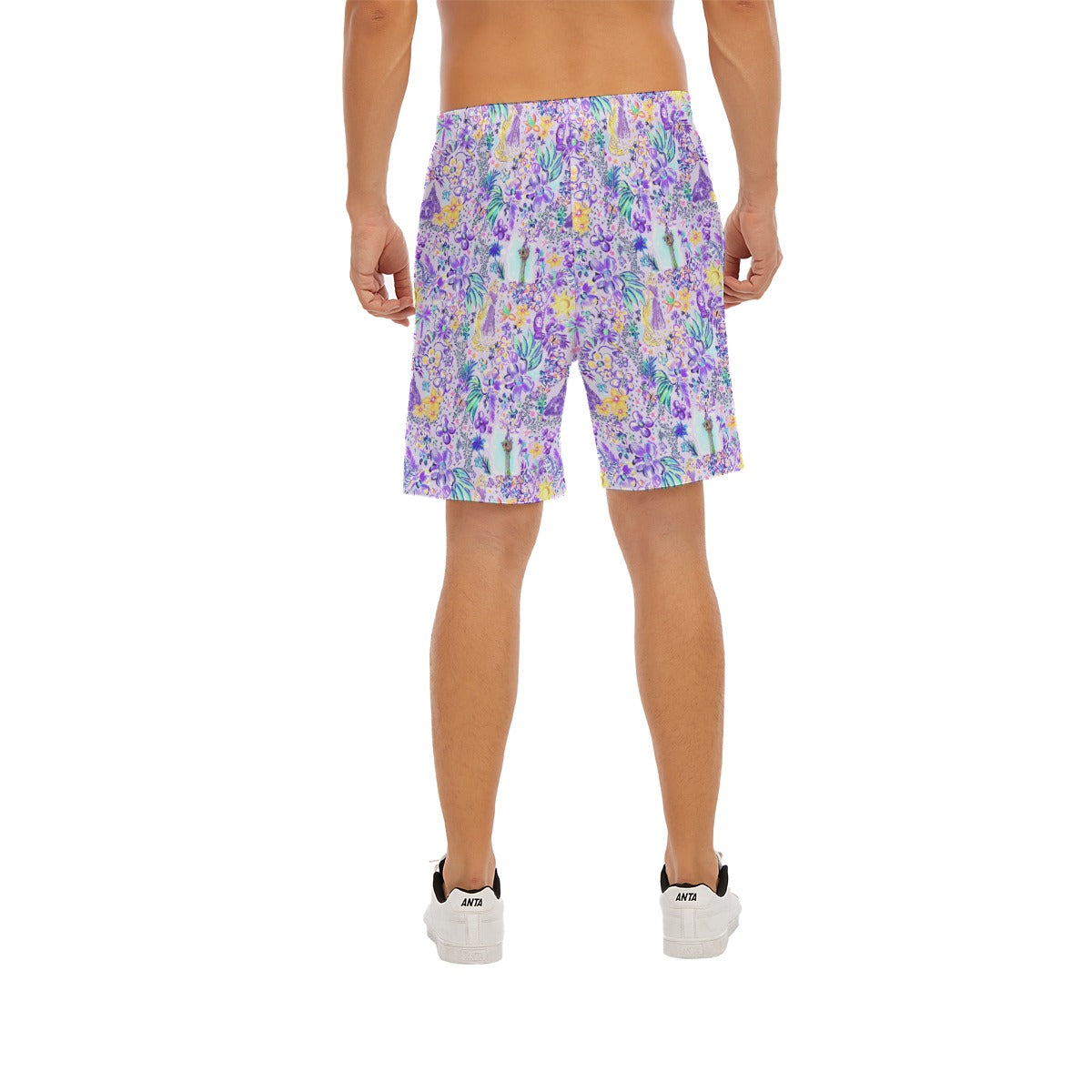 Bright Tropical Princess - Tower Light Festival - Men’s Pocket Beach Shorts