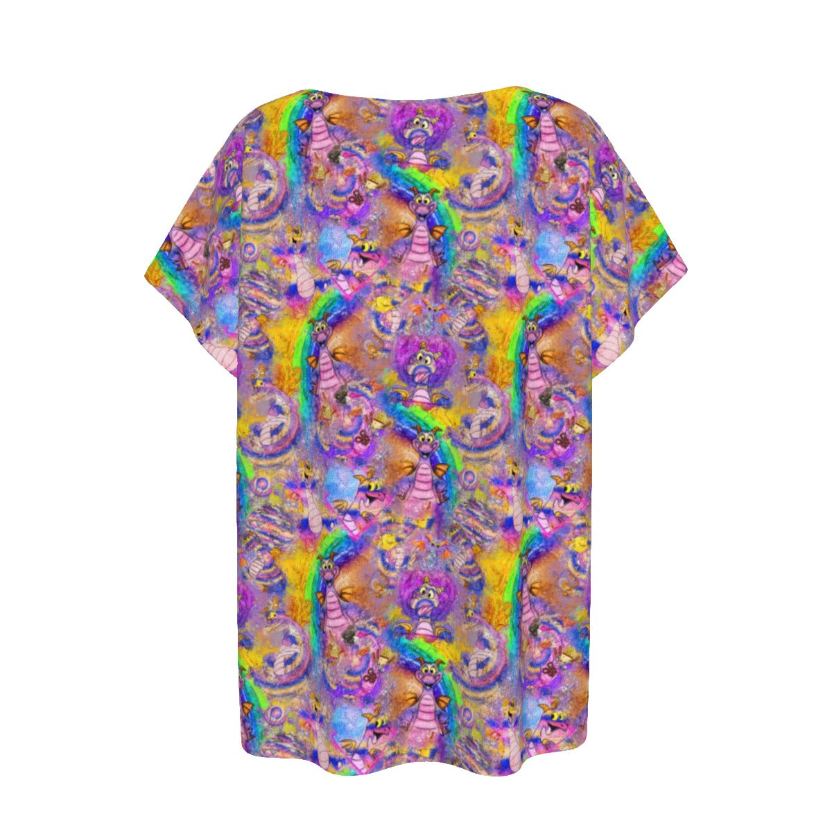 Figment Watercolor Rainbow - Women’s Relaxed Fit Scoop Tee