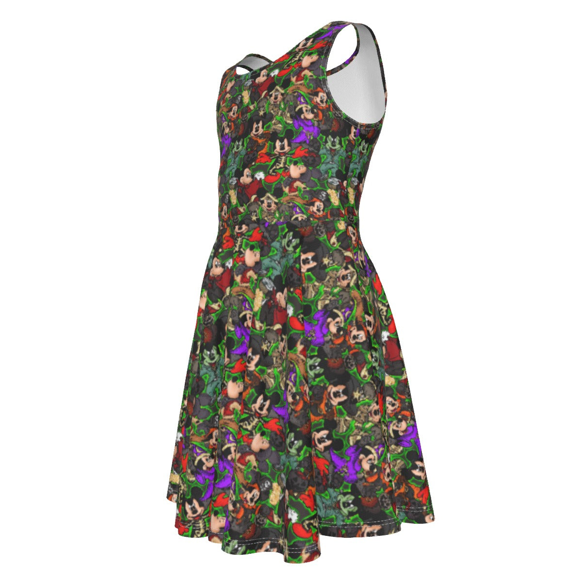 Halloween Costume Mashup - Kid's Sleeveless Skater Dress