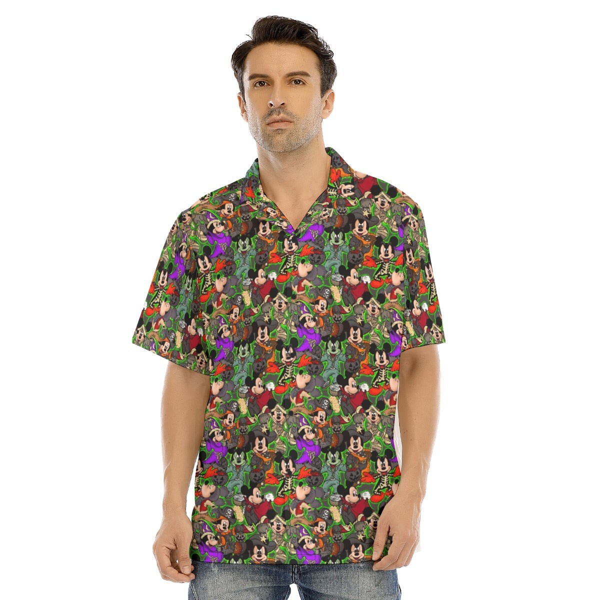 Halloween Costume Mashup - Men's Hawaiian Button Up Shirt