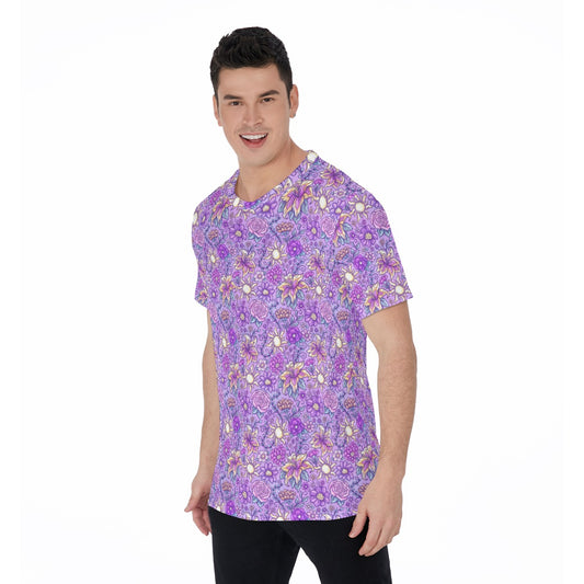 Fairytale Florals – Radiant Sunlight - Men's Short Sleeve T-Shirt