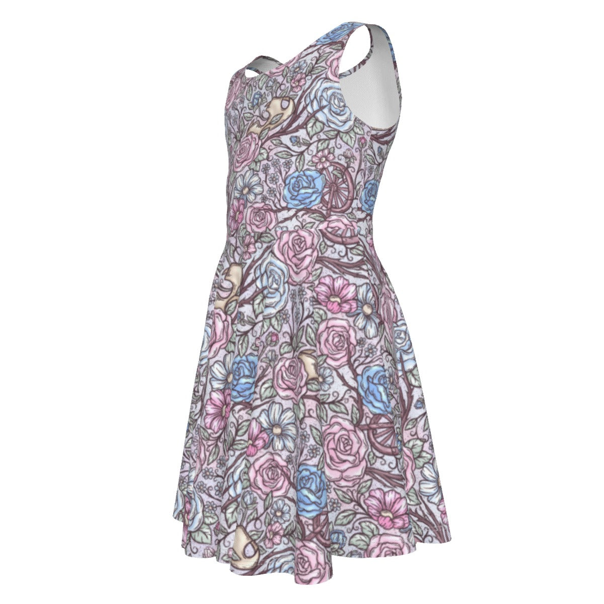Fairytale Florals – Sleeping Enchantment - Kid's Sleeveless Skater Dress
