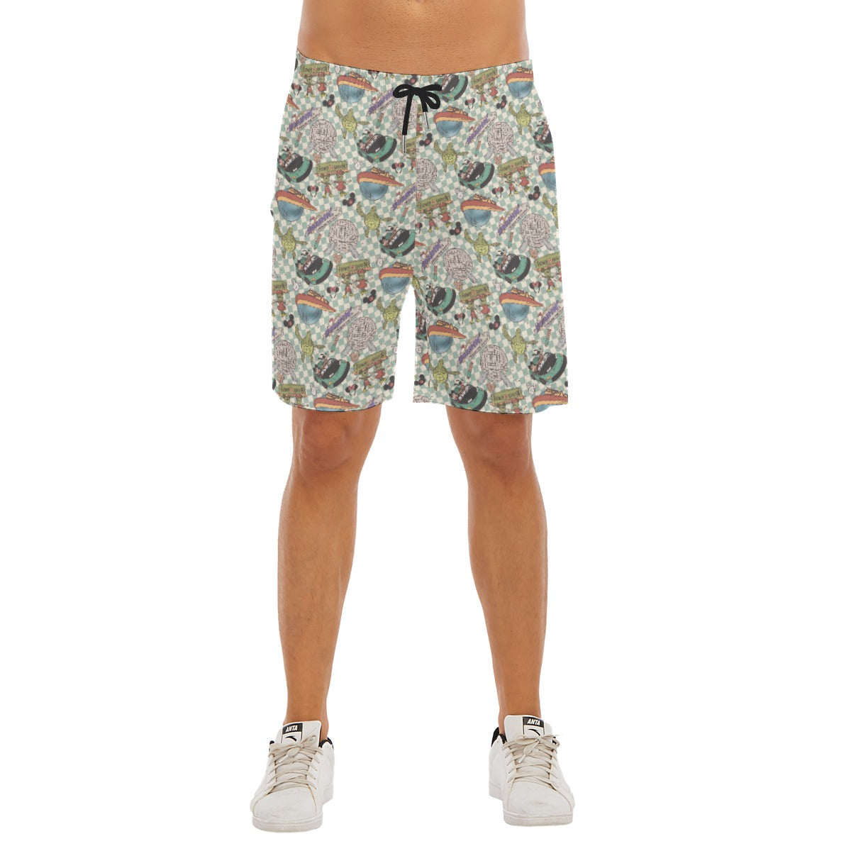 Hand Drawn EC - Men’s Pocket Beach Shorts
