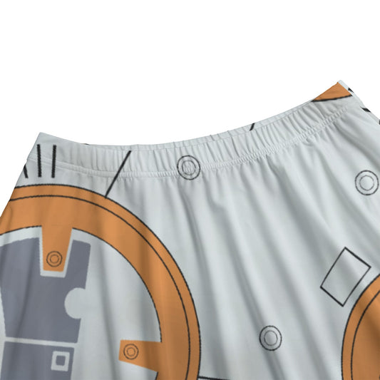 Little Round Droid - Women’s Pocket Midi Skirt