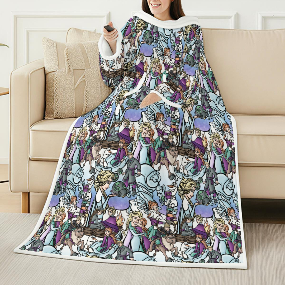 Enchanted Winter Journey - Wearable Blanket Hoodie