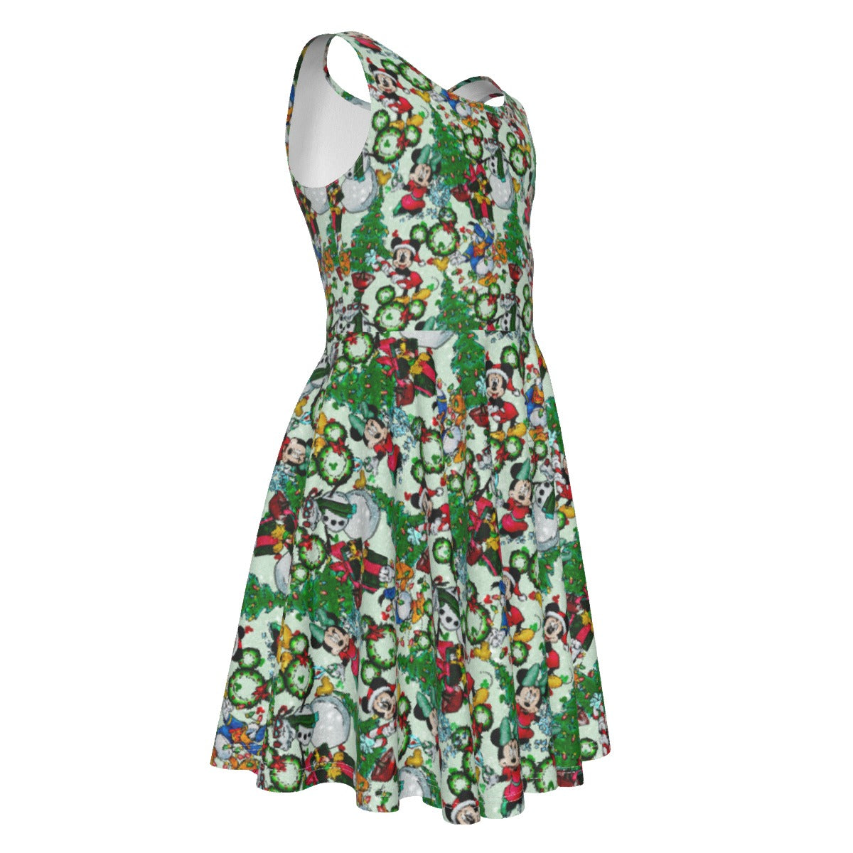 Mouse Friends Christmas Decorationsions - Kid's Sleeveless Skater Dress