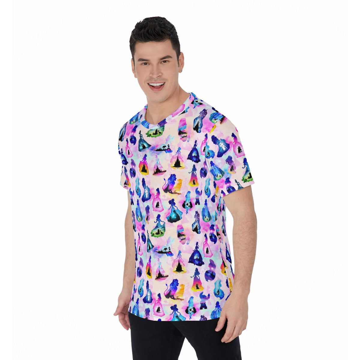 Princess And Classic Animation Silhouettes - Men's Short Sleeve T-Shirt