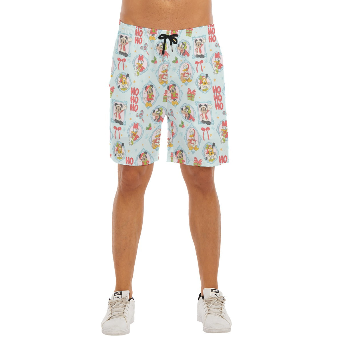 Holiday Character Ho Ho Cameos - Men’s Pocket Beach Shorts