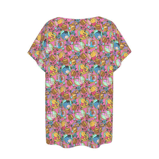 Tattoo Hearts Woodland Friendsends - Women’s Relaxed Fit Scoop Tee