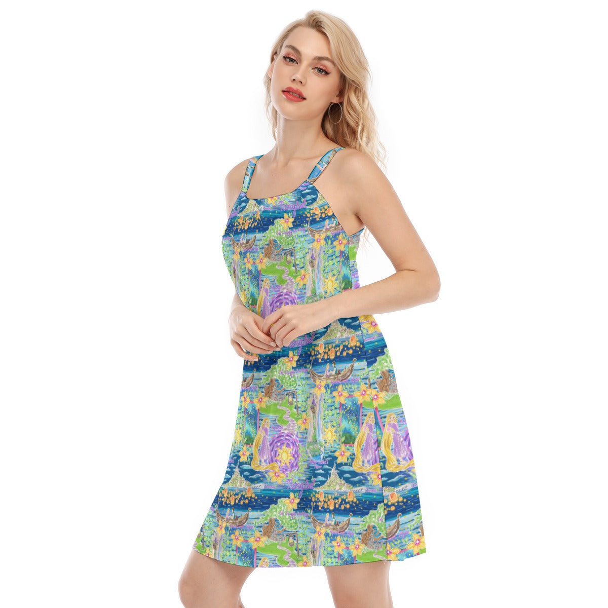 Lantern Festival Glow - Women’s Adjustable Sundress