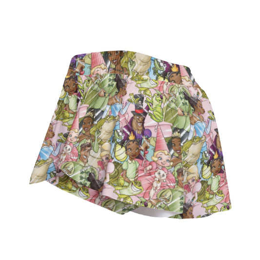 Bayou Royal Sketchched - Women's Flowy Pocket Shorts