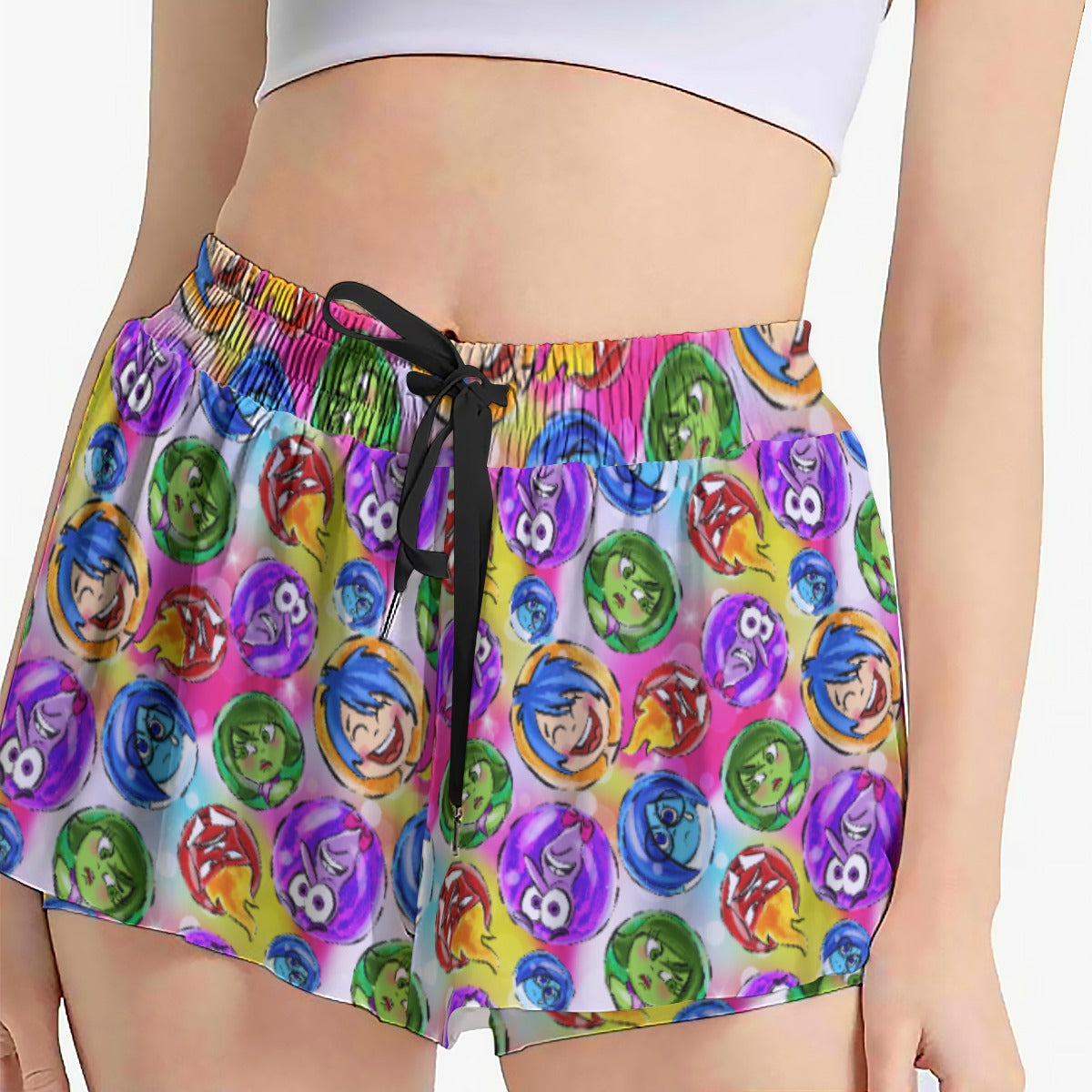 Inside Out Emotions - Women's Flowy Pocket Shorts