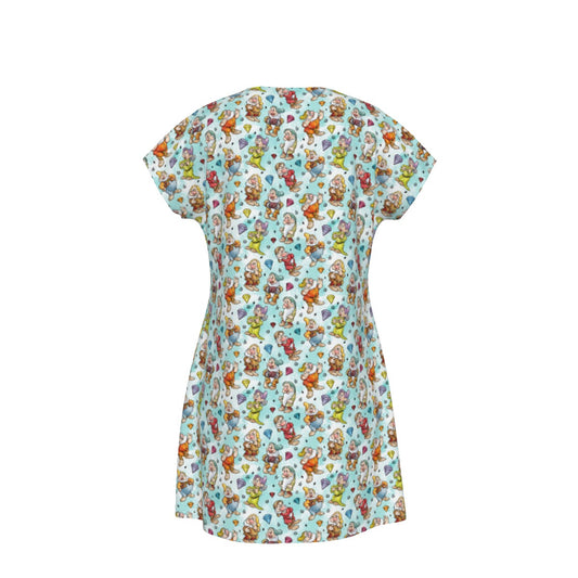 Seven Helpers Sketch - Women's T-Shirt Dress