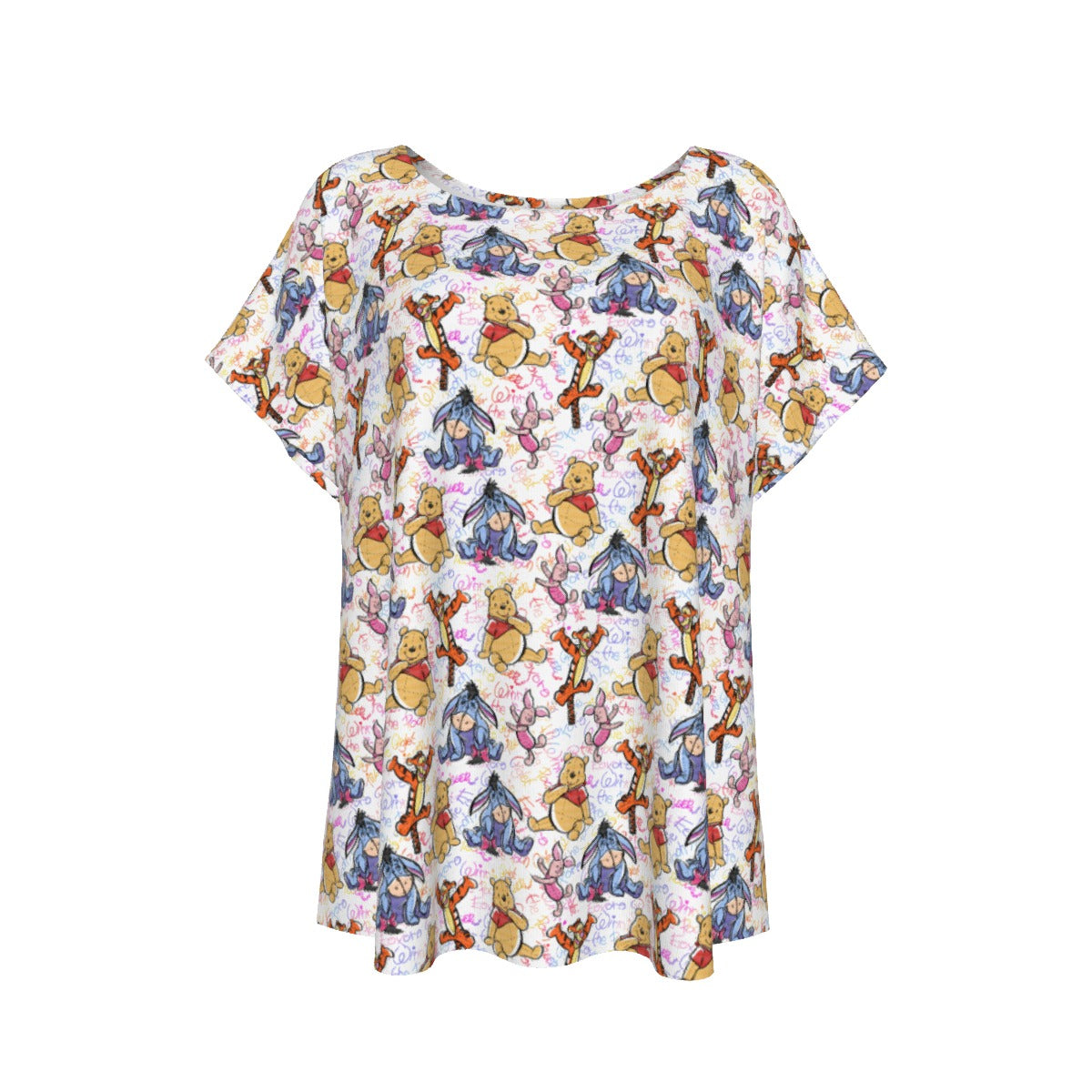 Beloved Forest Friends Sketch Autographs - Women’s Relaxed Fit Scoop Tee