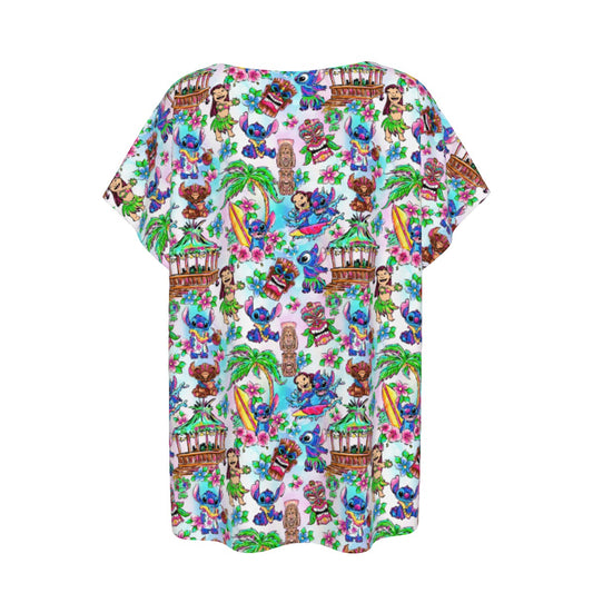 Bright Island Chaos Hand Drawn - Women’s Relaxed Fit Scoop Tee