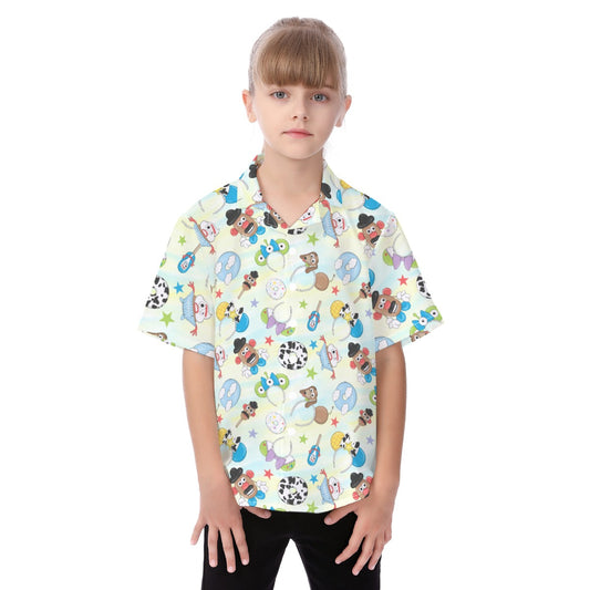 Playful Toy Style Icons - Kid's Hawaiian Button Up Shirt