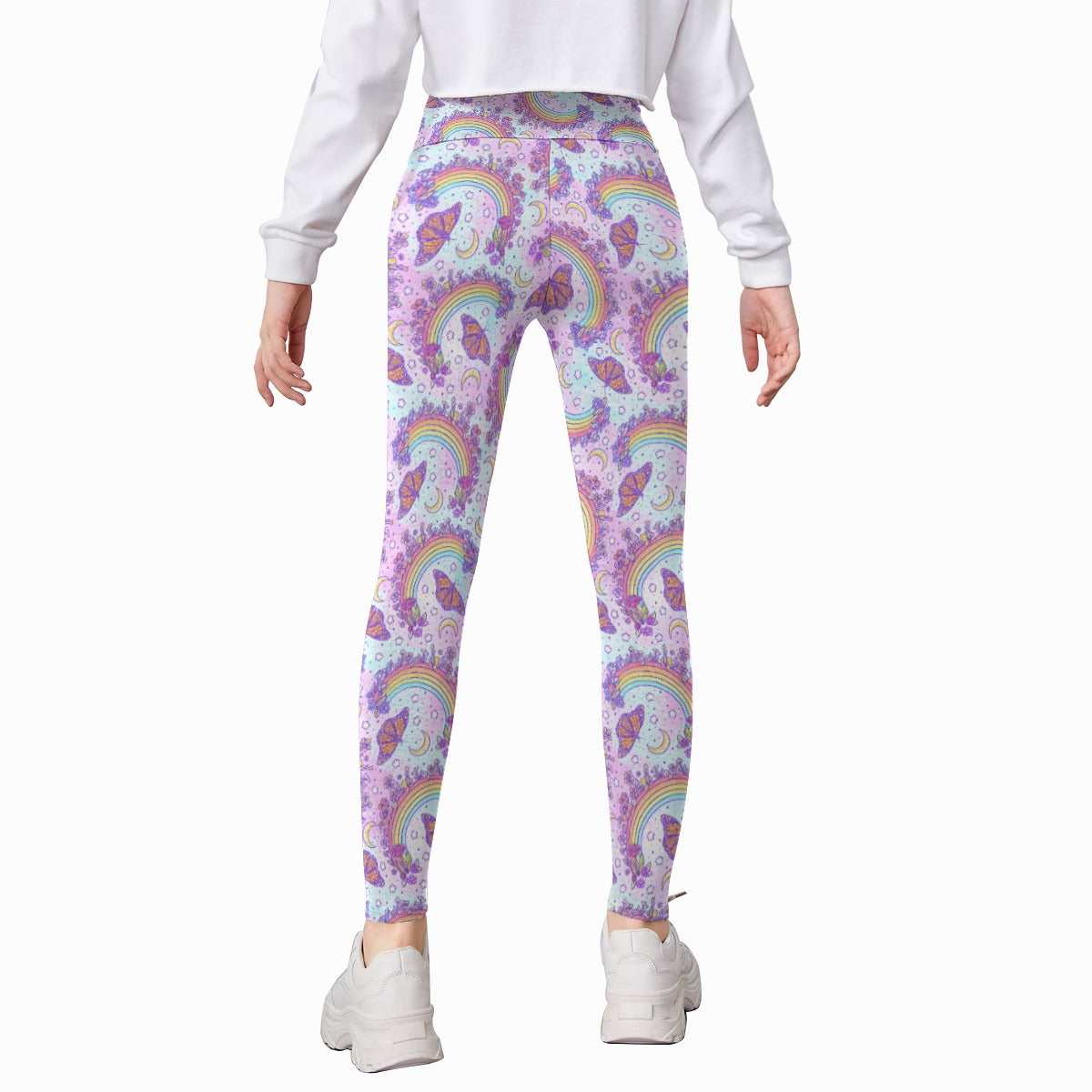 Monarch Butterflies & Rainbows - Kid's Leggings