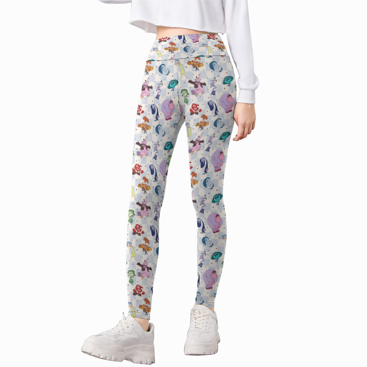 Blue Check Emotional Spectrum - Kid's Leggings