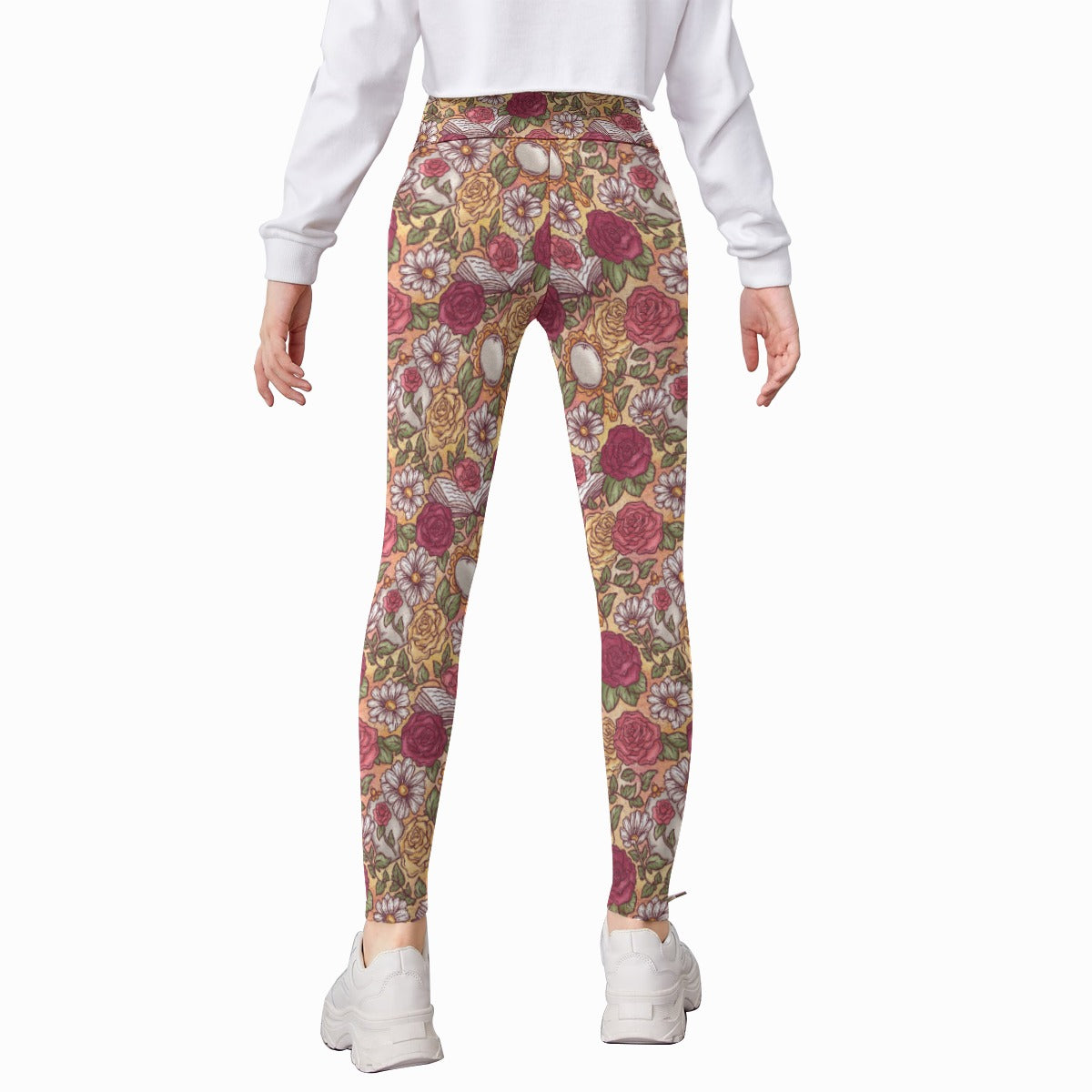 Fairytale Florals – Timeless Tale Blooms - Kid's Leggings