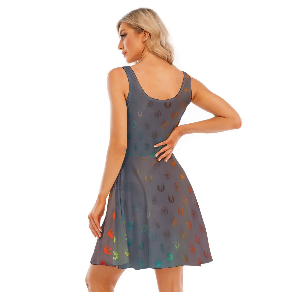 Galaxy Far Away - Women's Sleeveless Pocket Skater Dress