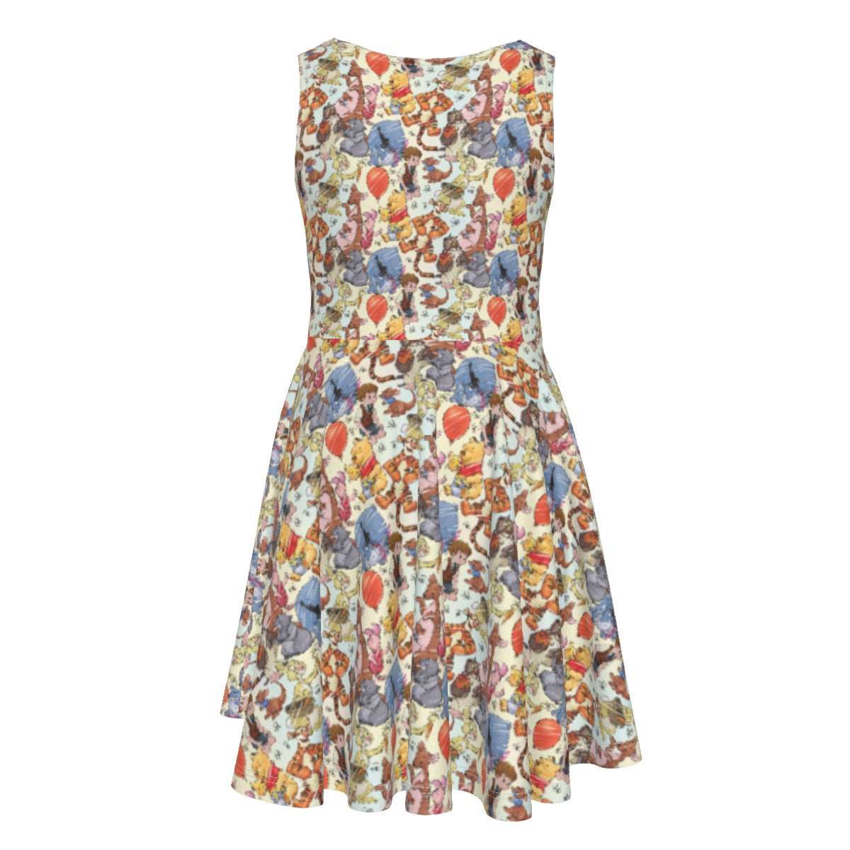 Woodland Friends Sketchched - Kid's Sleeveless Skater Dress