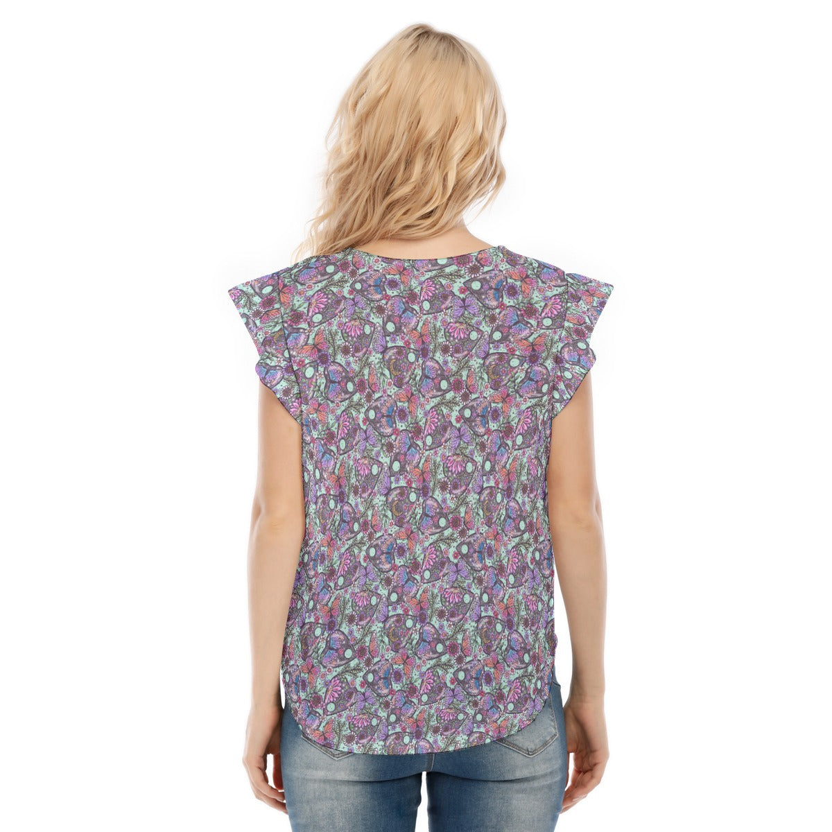 Butterfly Planchettes - Women’s Flutter Sleeve Top