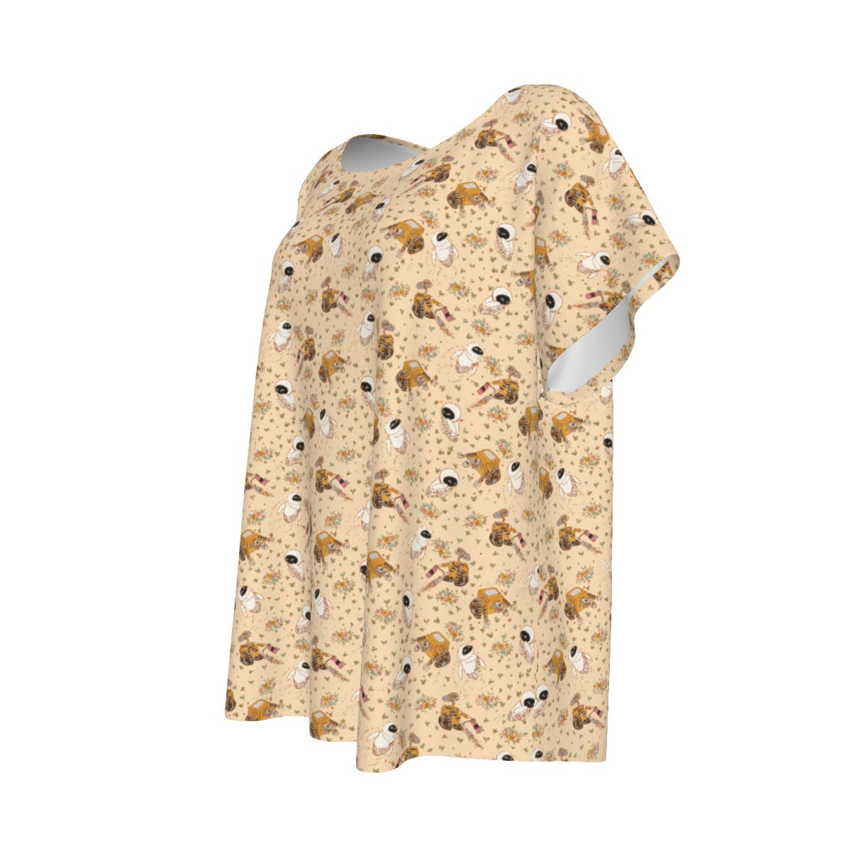 Botanical Robot Love Story - Women’s Relaxed Fit Scoop Tee