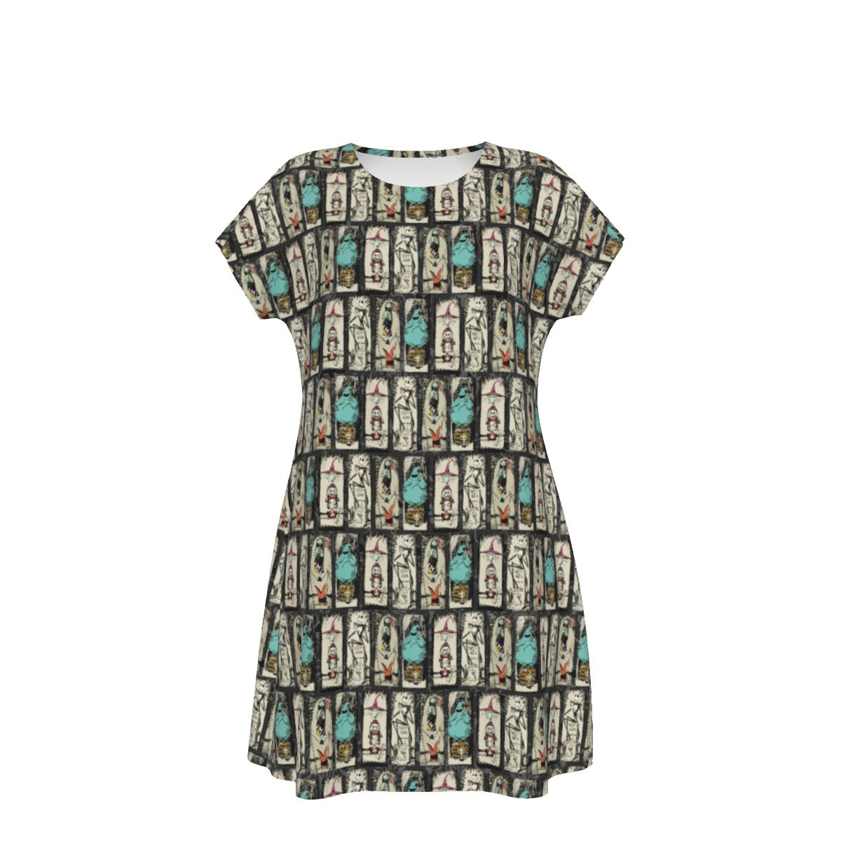 Stretching Haunted Nightmare - Women's T-Shirt Dress