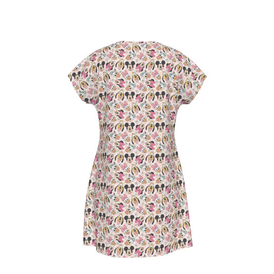 Pastel Picnic Party - Women's T-Shirt Dress