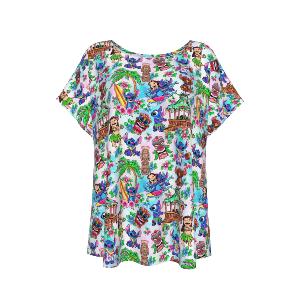 Bright Island Chaos Hand Drawn - Women’s Relaxed Fit Scoop Tee