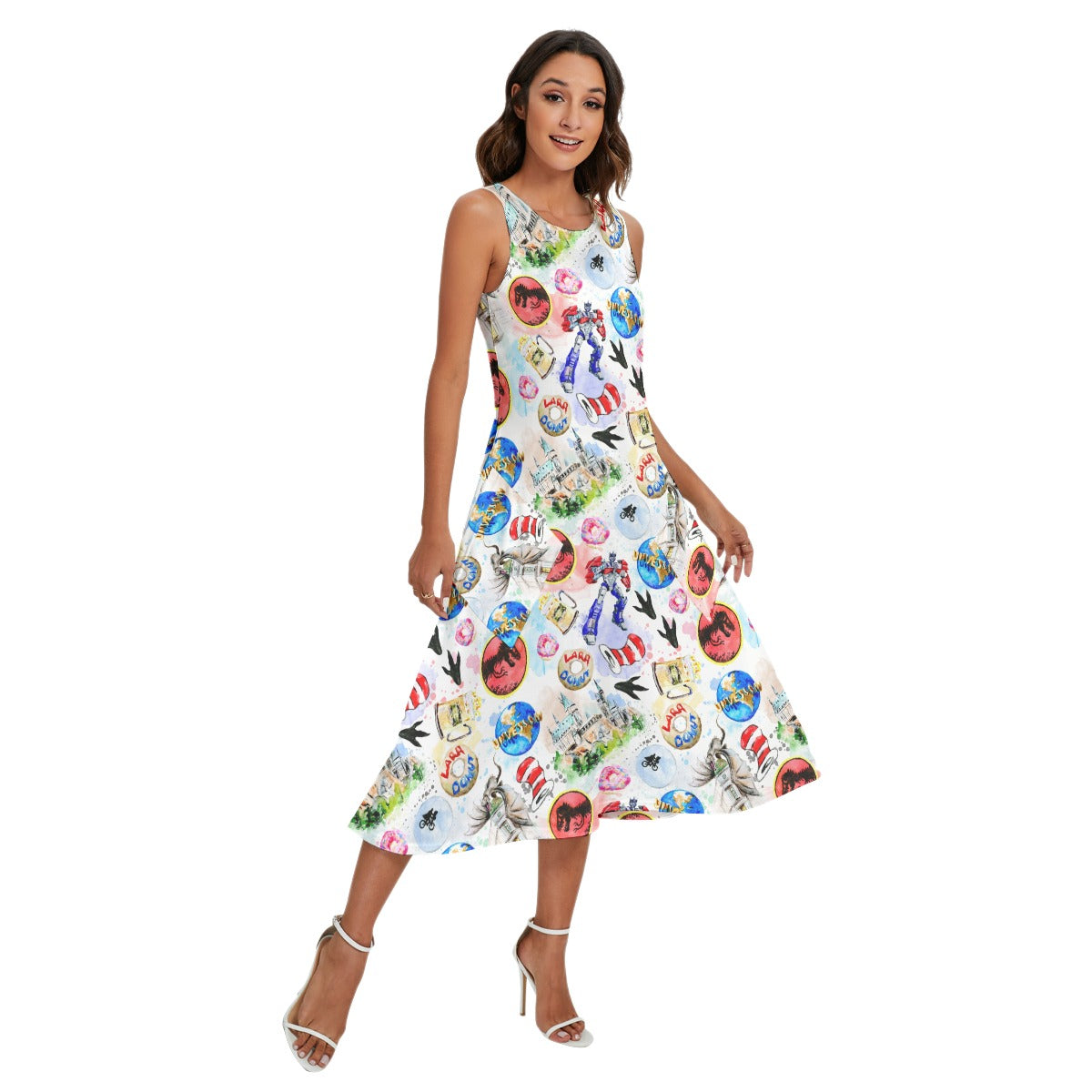 A Universal Adventure - Women’s Diagonal Pocket Midi Dress