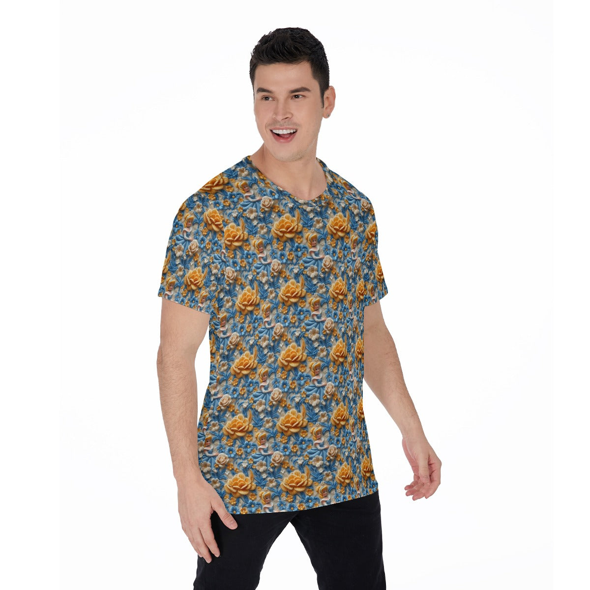 Regal Embroidered Royal Maiden - Men's Short Sleeve T-Shirt