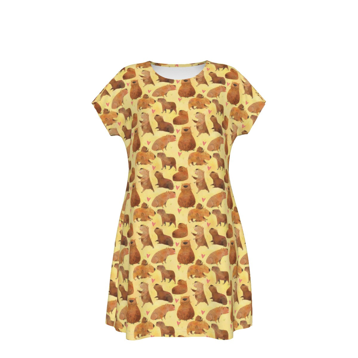 Capybara Love - Women's T-Shirt Dress