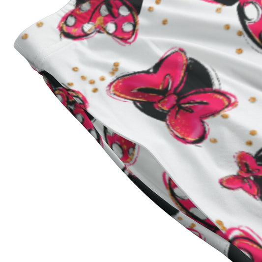 Polka Dot Bows & Mouse Ears - Women’s Pocket Midi Skirt